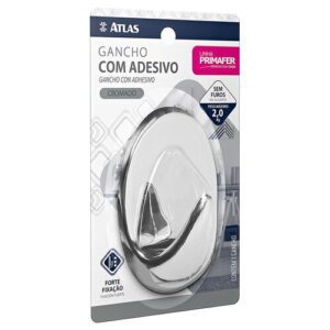 Gancho Pared Cocina Cromado 2.0kg Doble Cara 1 Pieza