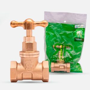 Llave de paso de bronce